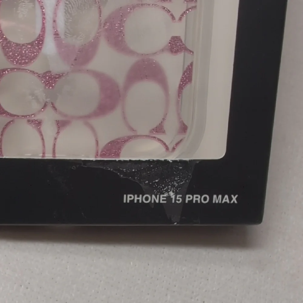 Coach Pink Glitter Monogram iPhone 15 Pro Max Case